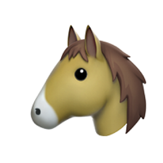 Emoji de caballo
