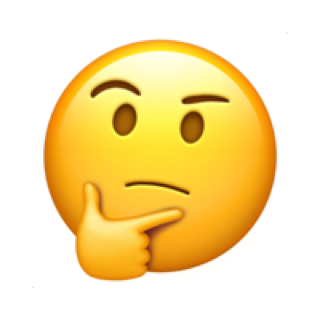 Emoji pensativo